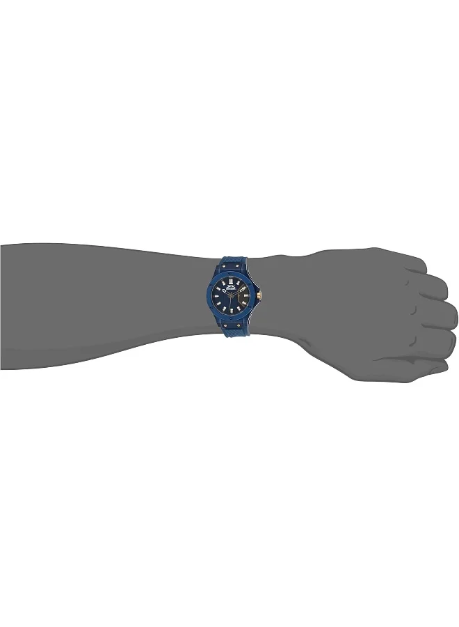 Slazenger Slazenger Unisex 2035 Movement Watch, Analog Display and Silicone Strap - SL.9.6572.1.02, Blue