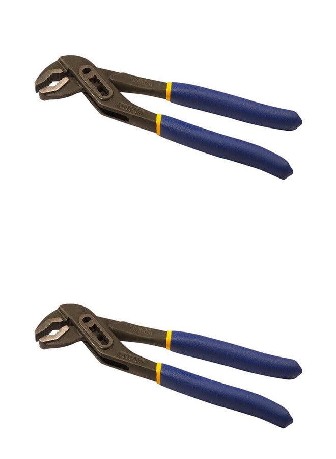 AGRICO Tata Agrico 10 Inch (250mm) Water Pump Plier | Adjustable Slip Joint Plumbing Grips | Multi-Purpose Hand Tool Used for Holding Nuts & Bolts and Gripping Irregular Shaped Objects (Pack of 2, PLW002) - Image 1