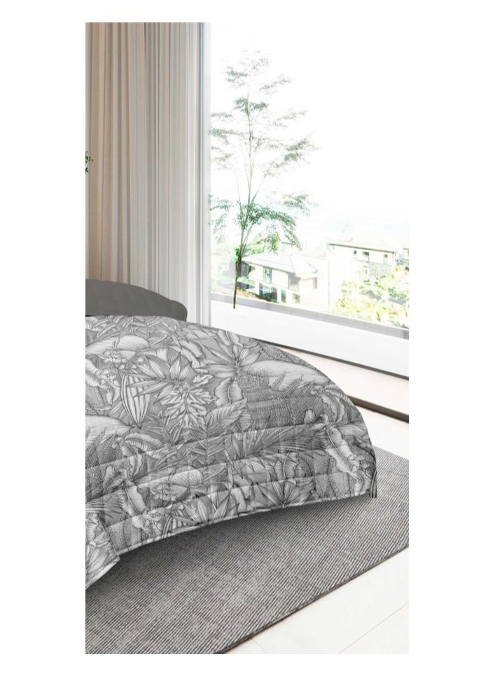 Red Rose A practical summer double bed sheet with a printed design to suit your room's decor, made of microfiber, measuring 230*250cm.  - Image 4