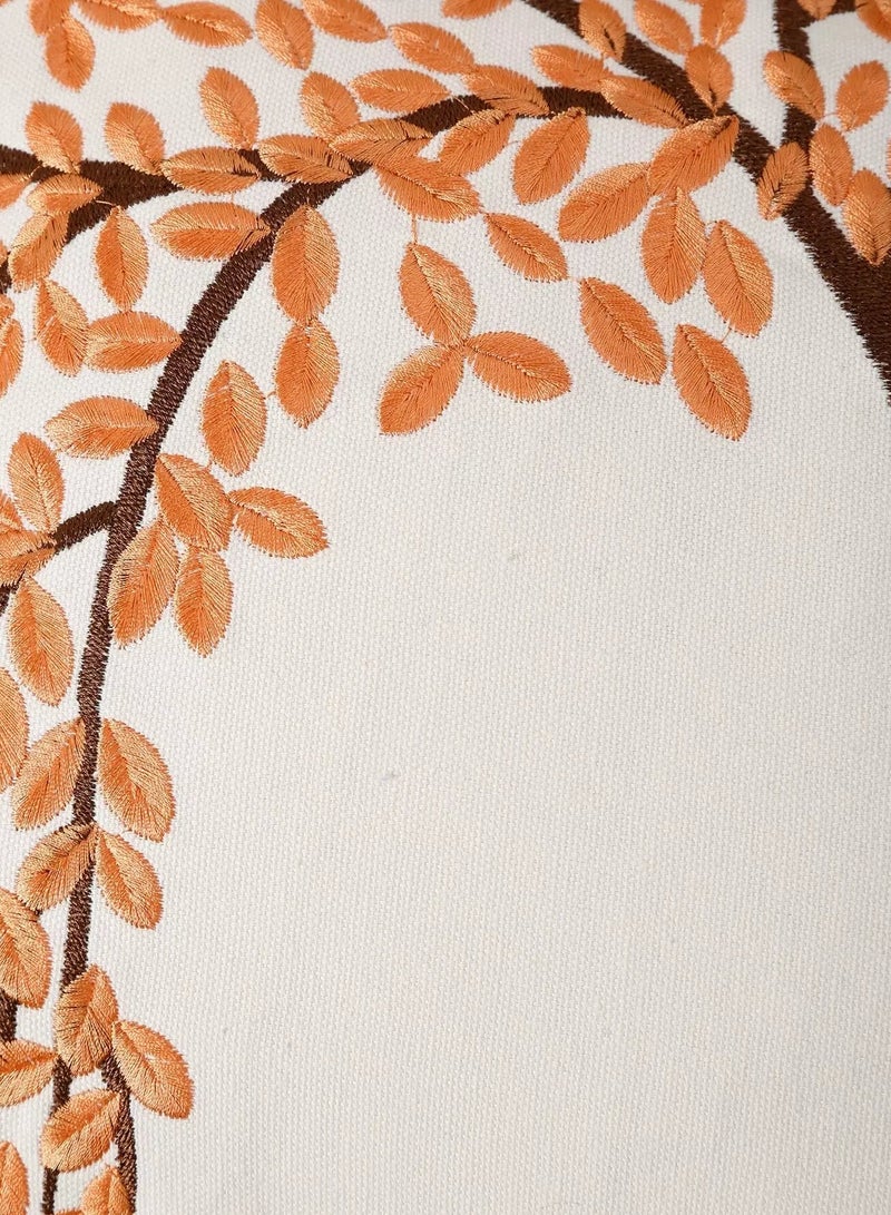 Tree Embroidery Cushion Cover Without Filler  - Image 2