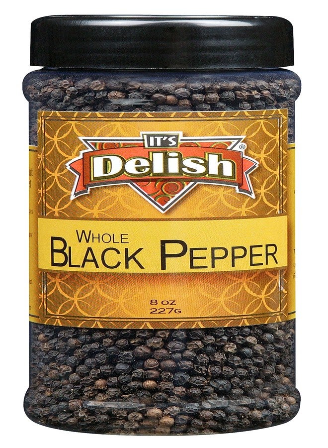 It's Delish حبوب فلفل أسود كاملة، برطمان متوسط الحجم 7 أونصة - Image 1