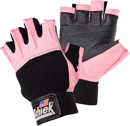 Schiek Sports 520 Womens Gloves Fingerless Weightlifting Gloves for Women Pink Small - Image 1