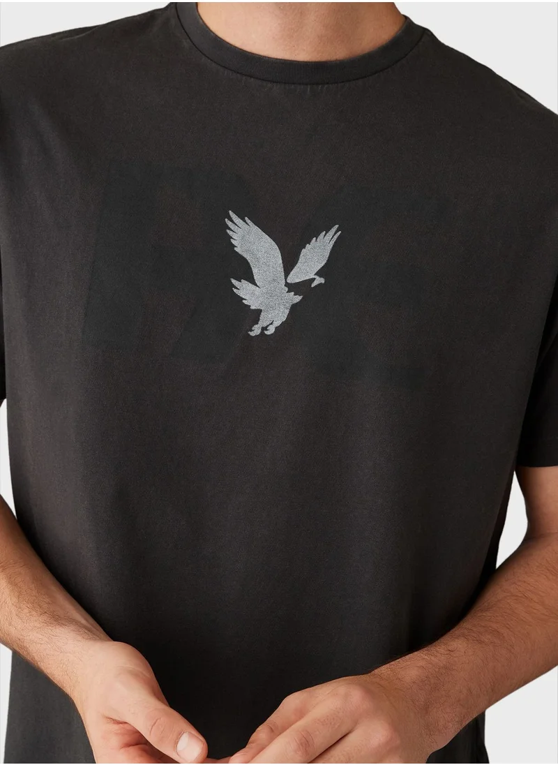 امريكان ايجل Graphic Crew Neck T-Shirt