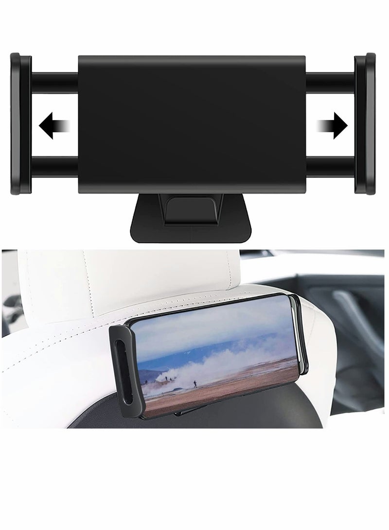 KASTWAVE Cell Phone Tablet Car Mount Holder Compatible with 2016 2022 Tesla Model 3 Model Y Headrest Mount Back Seat Cellphone Tablet Stand Cradle Tesla Model 3 Y Accessories Upgrade  - Image 1