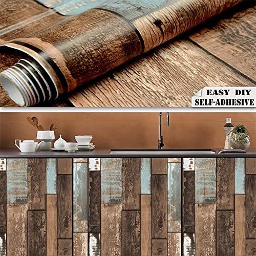 FOKRIM Wooden Wallpaper for Walls (45x500cm)(Length 5-Meter) Sticker Wallpaper Peel and Stick Removable Self Adhesive Waterproof Wallpaper - Image 4
