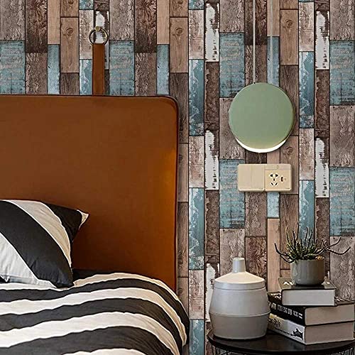 FOKRIM Wooden Wallpaper for Walls (45x500cm)(Length 5-Meter) Sticker Wallpaper Peel and Stick Removable Self Adhesive Waterproof Wallpaper - Image 3