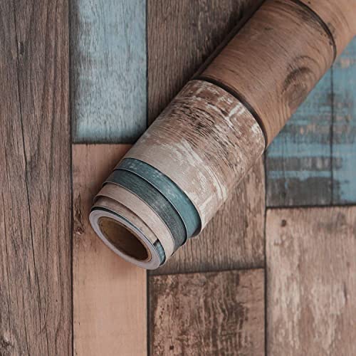FOKRIM Wooden Wallpaper for Walls (45x500cm)(Length 5-Meter) Sticker Wallpaper Peel and Stick Removable Self Adhesive Waterproof Wallpaper - Image 1