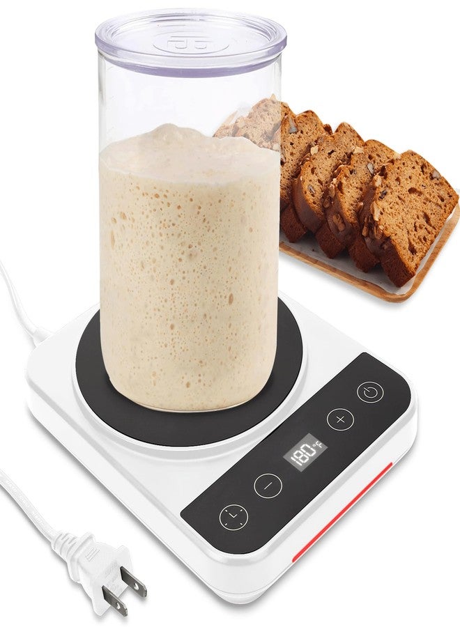 BestYiJo Sourdough Starter Warmer, 0-12 Hour Timer on/Off, Thermostat Control, Precise 1°F Thermostat Control, 70°F-100°F Temperature Adjustment for Home Baking - Image 1