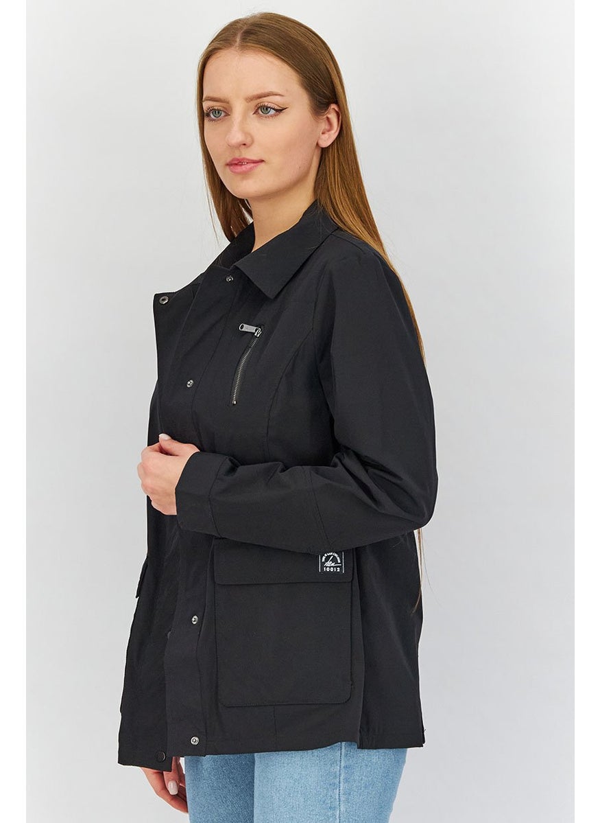 Sam Edelman Women Solid JackeT-shirt, Black  - Image 4
