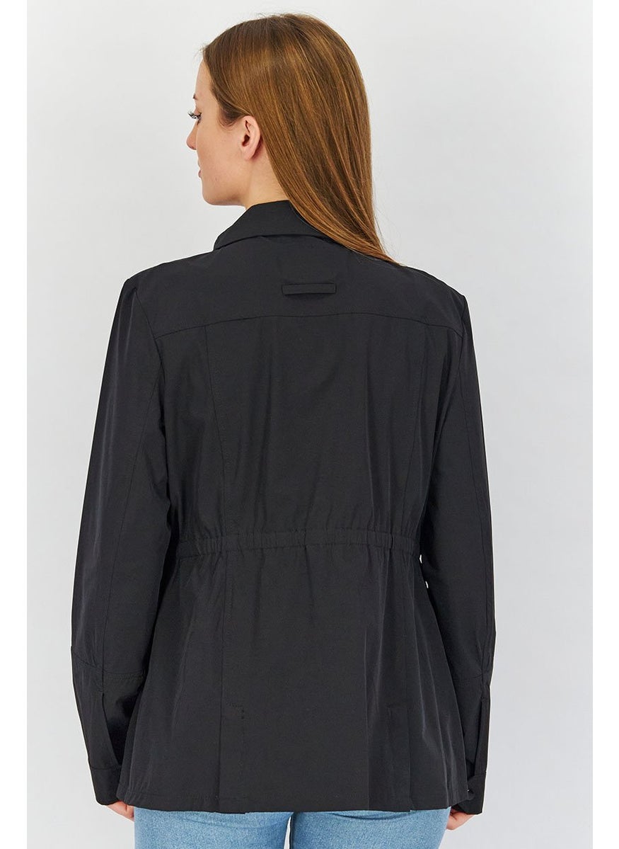 Sam Edelman Women Solid JackeT-shirt, Black  - Image 2