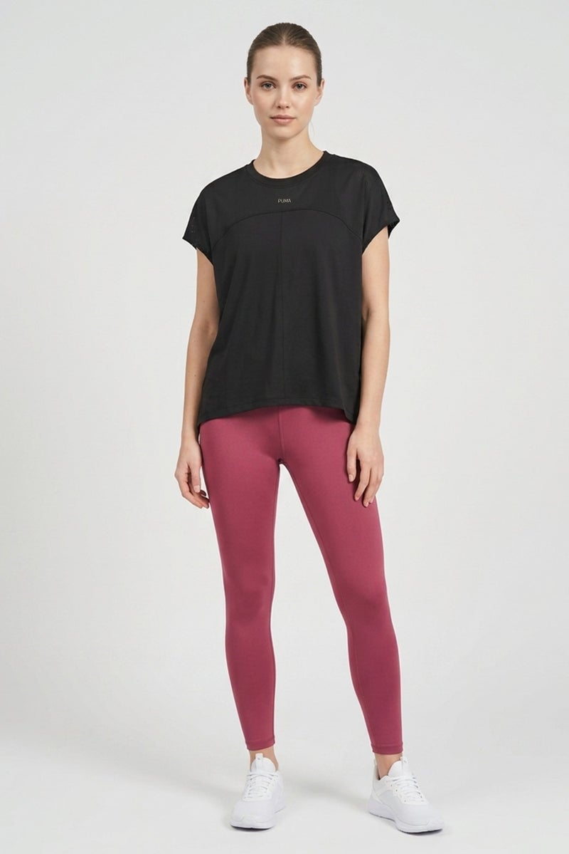 PUMA Women Sportswear Fit Short Sleeve Training T-Shirt, Black - Image 4