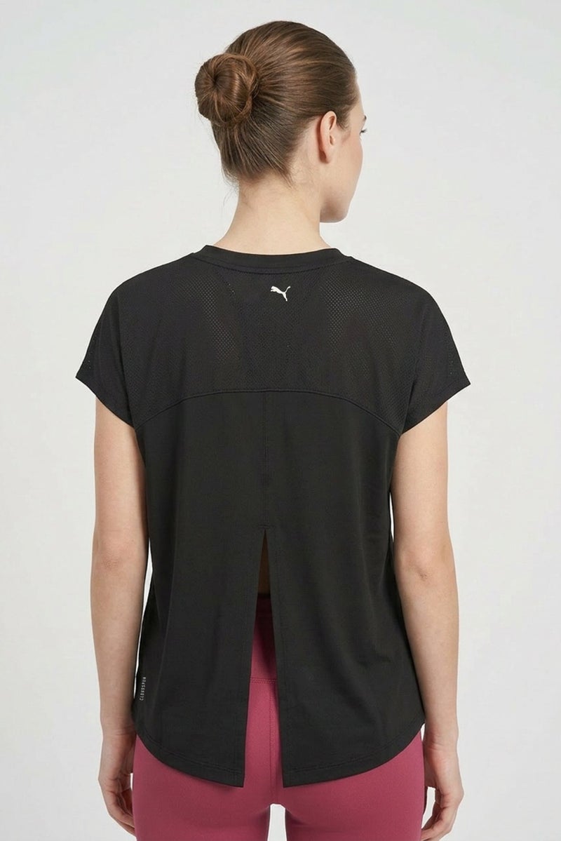 PUMA Women Sportswear Fit Short Sleeve Training T-Shirt, Black - Image 2