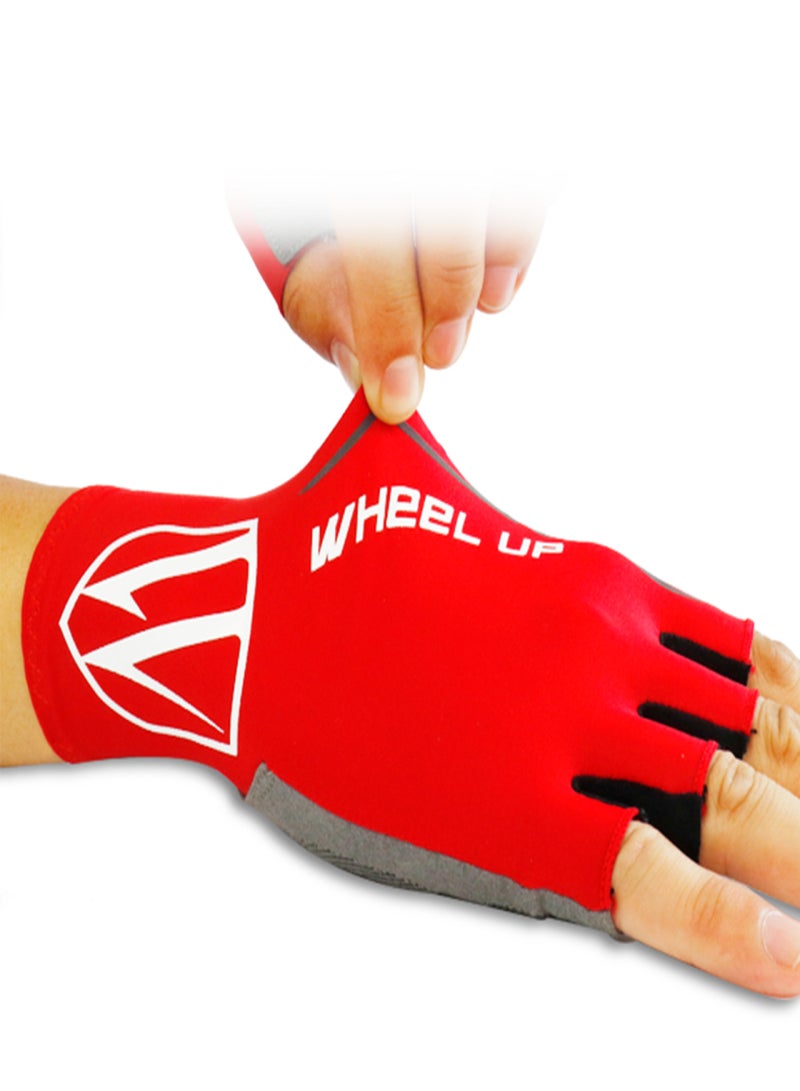 ويل آب قفازات ركوب الدراجات للرجال والنساء، قفازات رياضية بنصف أصابع لركوب الدراجات والتخييم والمشي لمسافات طويلة والقيادة وصيد الأسماك وتسلق الجبال - Image 2