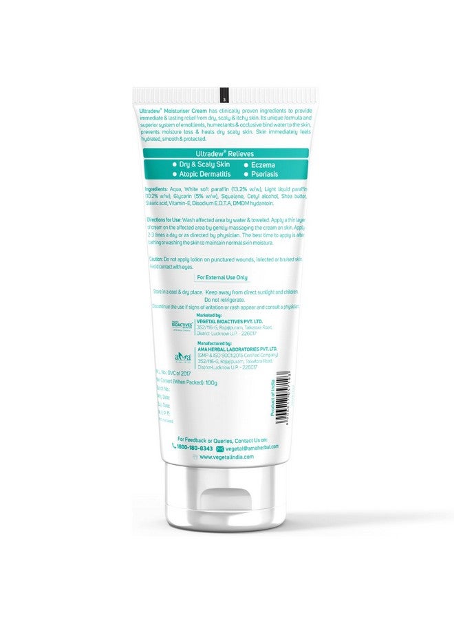 Vegetal Ultradew Moisturising Cream For Dry Skin 100Gm. - Image 2