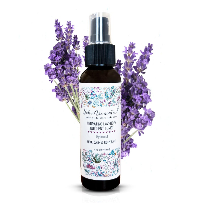 Boho Aromatic Hydrating Lavender Facial Mist â€“ Natural Face Spray Toner with Pure Lavender Hydrosol â€“ Refreshing & Calming Skincare Mist for Dry or Sensitive Skin â€“ 4 fl oz by Boho Aromatic - Image 1