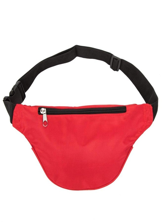 Jipemtra First Aid Fanny Pack - Red Travel Rescue Pouch Compact Survival Medicine Bag for Car, Home, Outdoors - Image 3