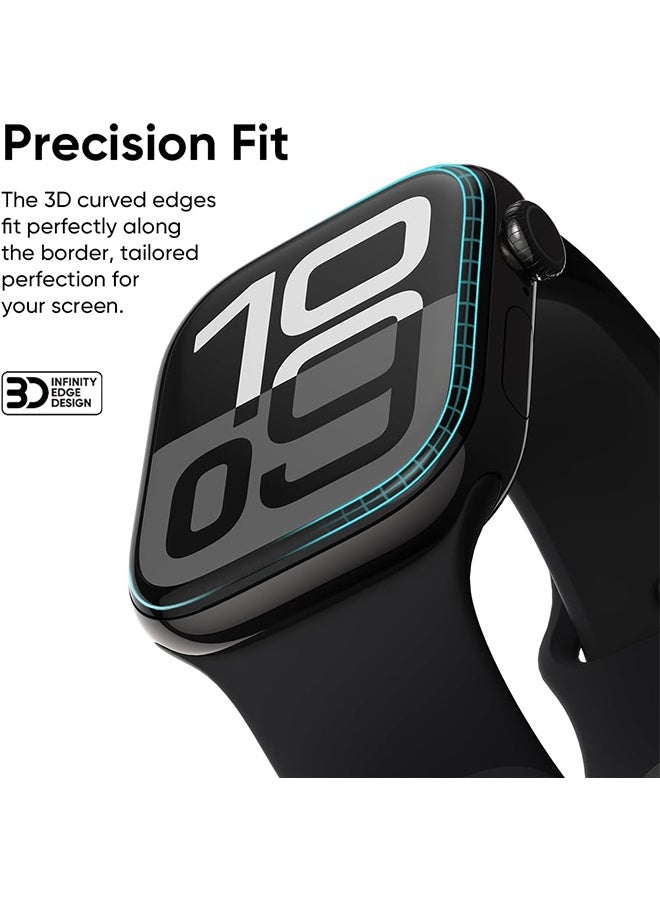2-Pack Screen Protector for 46mm Smartwatch Series 10, Ultra Clear Anti-Scratch Film with TruColor Display and Easy Installation  - Image 2