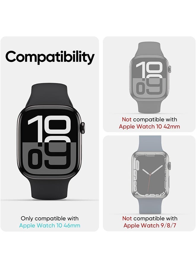 2-Pack Screen Protector for 46mm Smartwatch Series 10, Ultra Clear Anti-Scratch Film with TruColor Display and Easy Installation  - Image 5