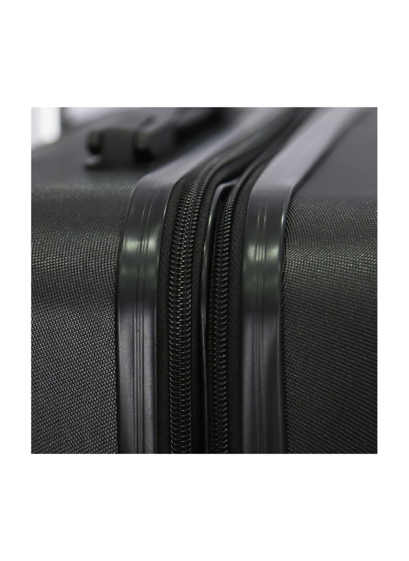 GIORDANO Hardshell Luggage Double Spinner Trolley Bag 5 Pieces Set,Black (BC-12",BC-14",S-20",M-24",L-28")  - Image 5