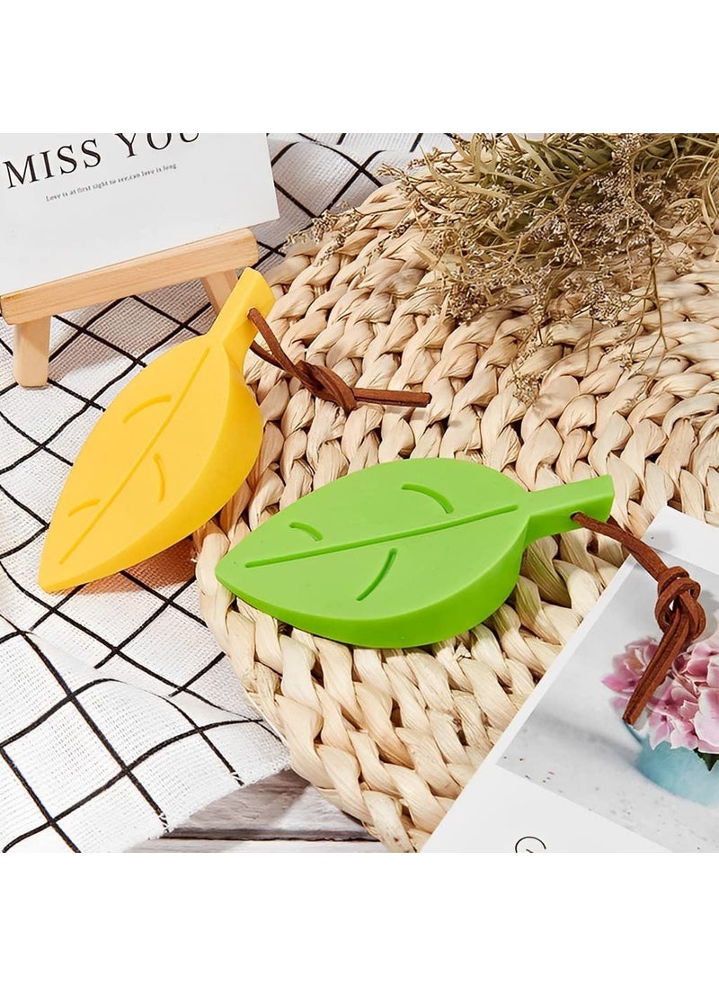Syga SYGA 2 Pcs Silicone Leaf Shape Home Office Door Stop Stoppers Block Wedge Doorstops Random Color  - Image 5