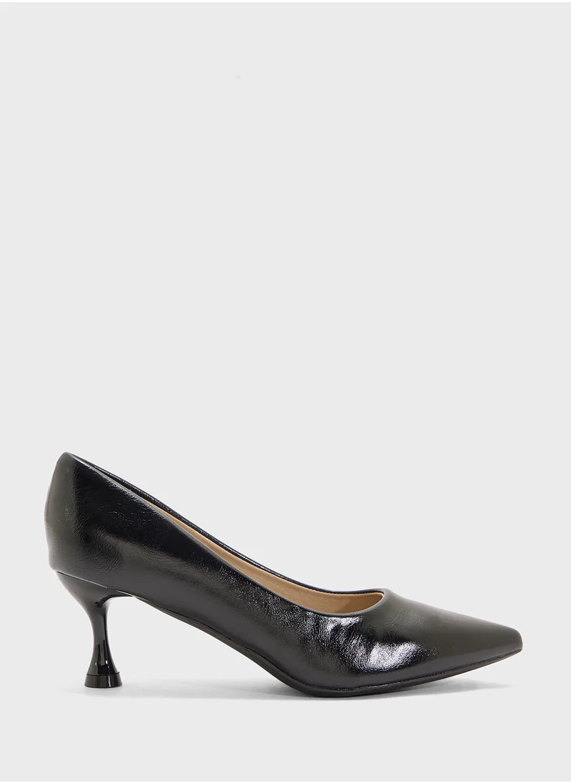 SD.Felano Mid Heel Pointed Pump