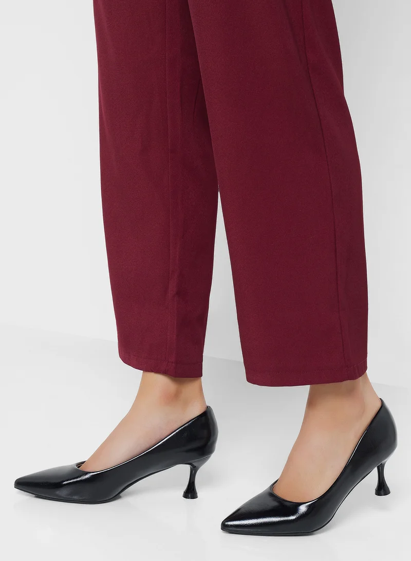 SD.Felano Mid Heel Pointed Pump
