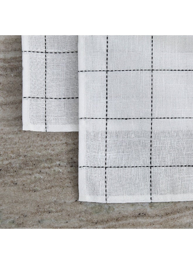 Home Box Blanco 2-Piece Check Placemat Set -33x48 cm - Image 2