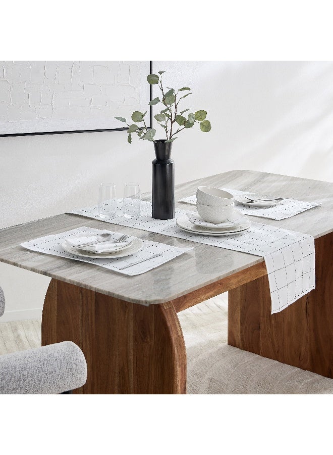 Home Box Blanco 2-Piece Check Placemat Set -33x48 cm - Image 4