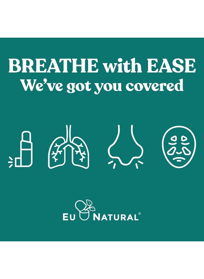 Eu Natural Breathe Inhaler Support Supplement – Sinus, Lungs, Open & Clear Airways – Seasonal Nasal Health, Bronchial Wellness, Healthy Chest – Quercetin, Vitamin D, Bromelain Pills – 60 Vegetarian Soft Capsules  - Image 3