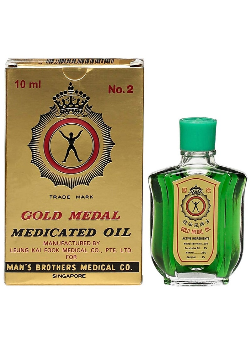 GOLD MEDAL Medicated Oil 10 ml Pack Of 4  - Image 2