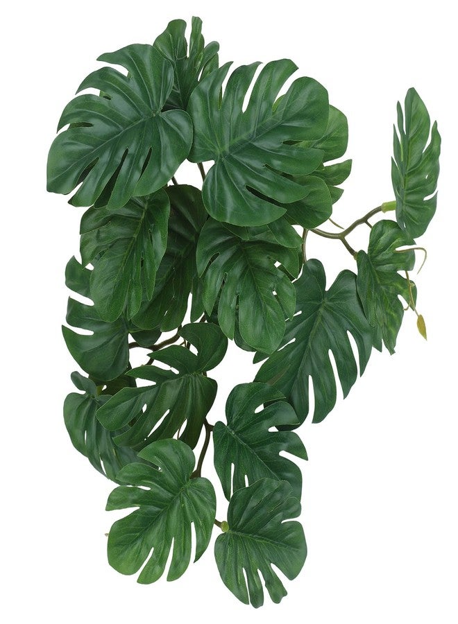 IBWell Fake Reptile Plants for Terrarium, Decor, Turtle Tank with Suction Cup - Image 1