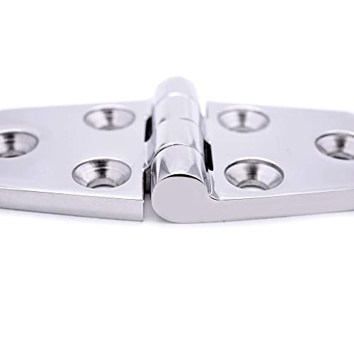 SUNOOM Boat Casting Solid Door Hinges,Marine Grade 316 Stainless Steel Mirror Polished Heavy Duty Hinge 3 Inch x 1.5 Inch,Used for Boats/Yachts/Doors/Windows,Pack of 2,Include Screws - Image 5