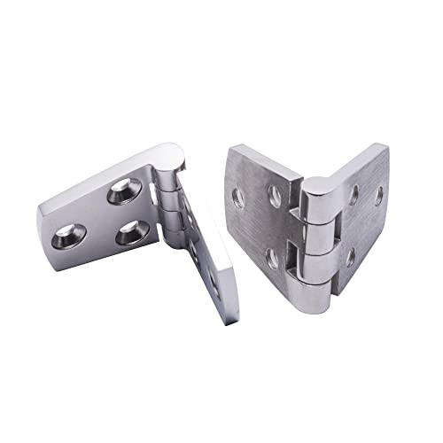 SUNOOM Boat Casting Solid Door Hinges,Marine Grade 316 Stainless Steel Mirror Polished Heavy Duty Hinge 3 Inch x 1.5 Inch,Used for Boats/Yachts/Doors/Windows,Pack of 2,Include Screws - Image 3