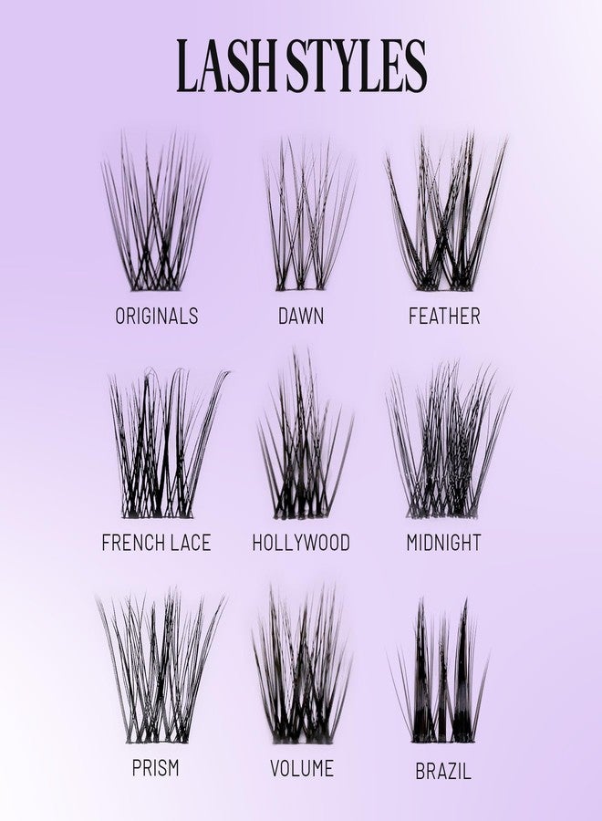 Lilac St. Lilac St - Brazil Dramatic Faux Eyelash Clusters (14mm) - Dense & Distinctive Look - DIY Lash Extension Wisps - Lightweight & Lifelike - Lasts 10 Days - Korean Silk - Cruelty Free, Vegan - 10 Lashes - Image 5