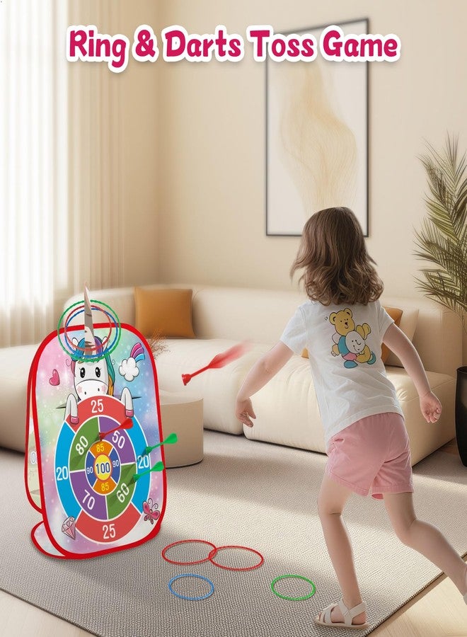 M SANMERSEN Bean Bag Toss Game Outdoor Toys for Kids-Cornhole Board-Family Party Tic Tac Toe Toys 5-in-1 Outside Yard Backyard Lawn Beach Games Toy for Ages 3 4 5 6 7 8 Year Old Girs Boys Christmas Birthday Gift - Image 5