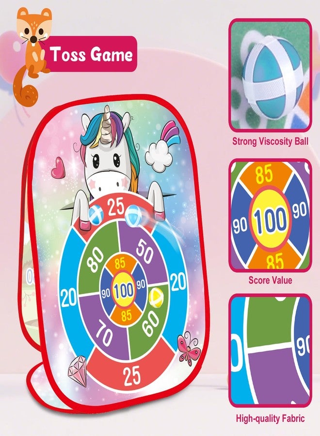 M SANMERSEN Bean Bag Toss Game Outdoor Toys for Kids-Cornhole Board-Family Party Tic Tac Toe Toys 5-in-1 Outside Yard Backyard Lawn Beach Games Toy for Ages 3 4 5 6 7 8 Year Old Girs Boys Christmas Birthday Gift - Image 2