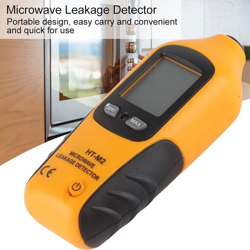 HT M2 Microwave Detector, Digital LCD Display, Leak Detector, High Precision Radiation Meter
