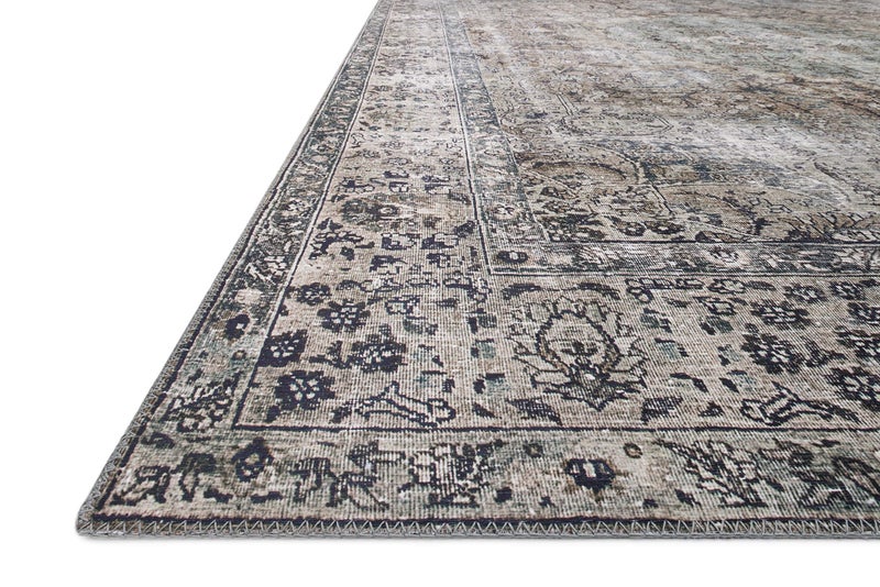 Loloi Layla Collection LAY-06 Taupe/Stone 5'-0" x 7'-6" .13" Thick Area Rug, Soft, Durable, Vintage Inspired, Distressed, Low Pile, Non-Shedding, Easy Clean, Printed, Living Room Rug - Image 4