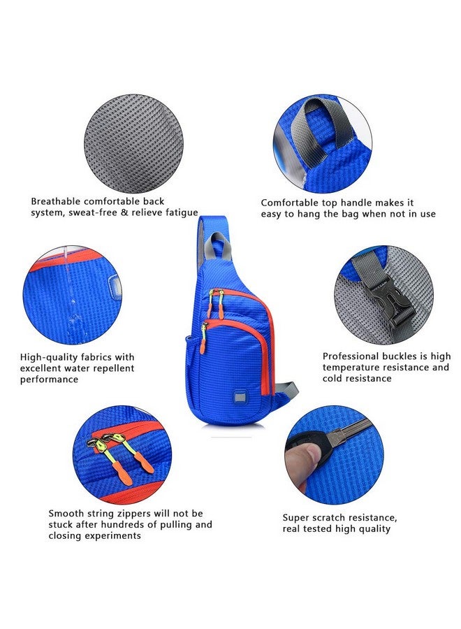 Peicees Medium Sling Backpack Waterproof Unisex Shoulder Bag Chest Crossbody Daypack - Image 1