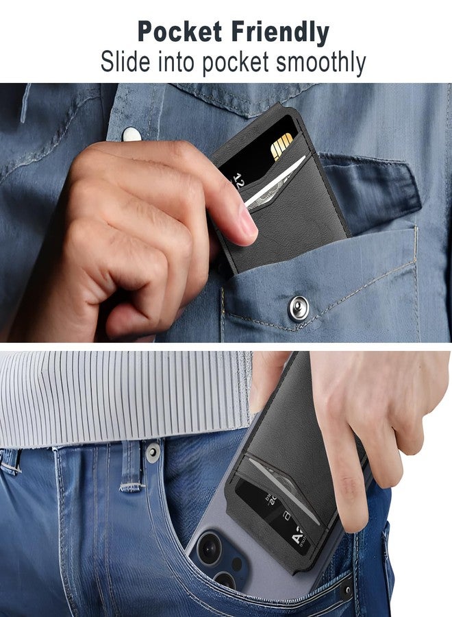 typecase محفظة مغناطيسية من تايب كيس متوافقة مع ماج سيف: محفظة مغناطيسية للهاتف وحامل بطاقات لأجهزة آبل آيفون 16 و15 و14 و13 و12 برو ماكس - حامل محفظة ماج سيف قابل للتعديل مع 4 فتحات للبطاقات - أسود - Image 4