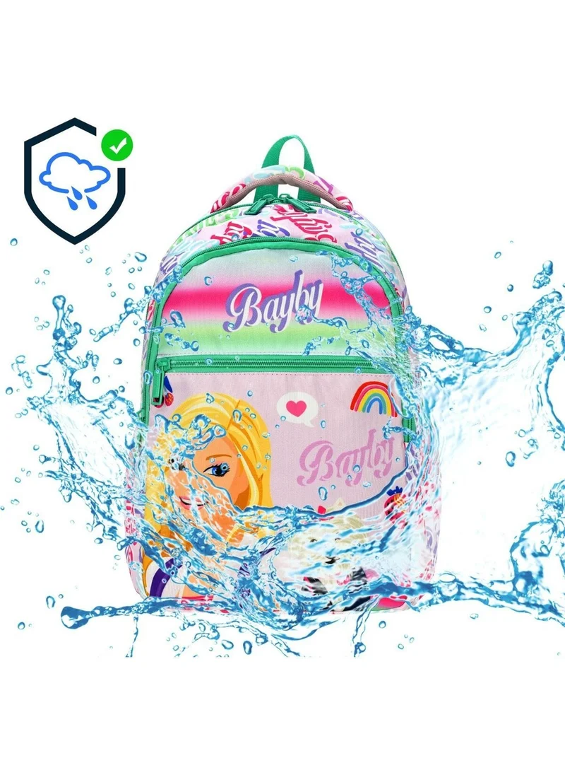 Tezzgelsin Sugar Girl Bayby Patterned 3 Compartment and Lunch Bag Girls Primary School Backpack and School Bag