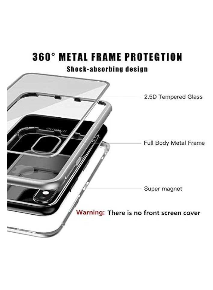 PROMASS Clear Hybrid iPhone X Case Thin Tempered Glass Back cover and Soft Silicone Rubber Bumper Frame for Apple Iphone X white - Image 3