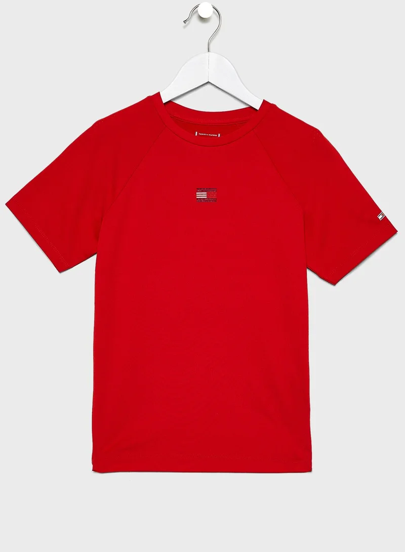 TOMMY HILFIGER Youth Logo Mesh T-Shirt