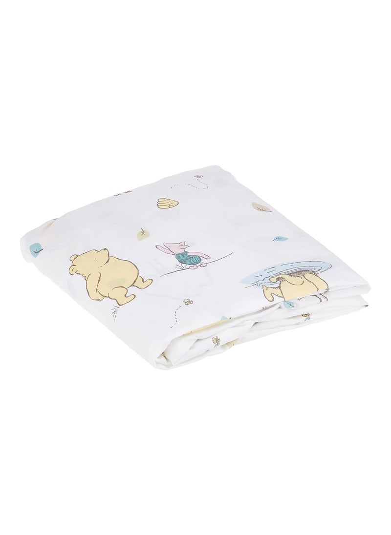 Disney - Winnie The Pooh Classic Pooh Cotton Fitted Crib Sheet - Image 1