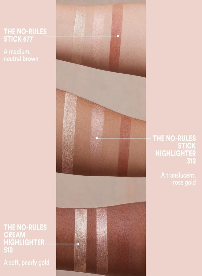 3INA MAKEUP - The No-Rules Cream Highlighter 512 - Liquid Highlighter Pearly gold for Eyes Lips & Cheeks w Sweet Almond Oil - Image 3