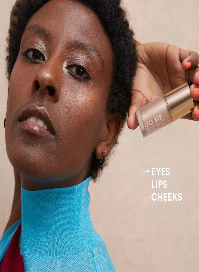 3INA MAKEUP - The No-Rules Cream Highlighter 512 - Liquid Highlighter Pearly gold for Eyes Lips & Cheeks w Sweet Almond Oil - Image 2