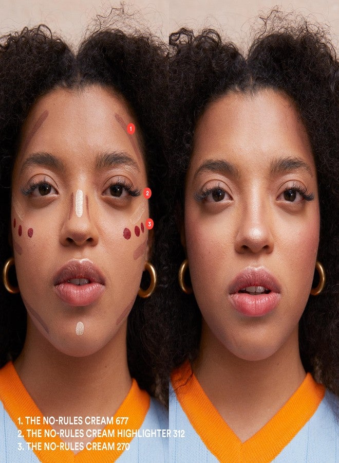 3INA MAKEUP - The No-Rules Cream Highlighter 512 - Liquid Highlighter Pearly gold for Eyes Lips & Cheeks w Sweet Almond Oil - Image 5