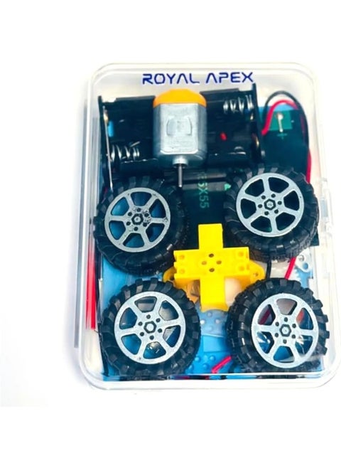 Electric Solar Car Model School Project Startup Kit - Activate Learning And Fun Science Experiment DIY Circuit Learning Set.