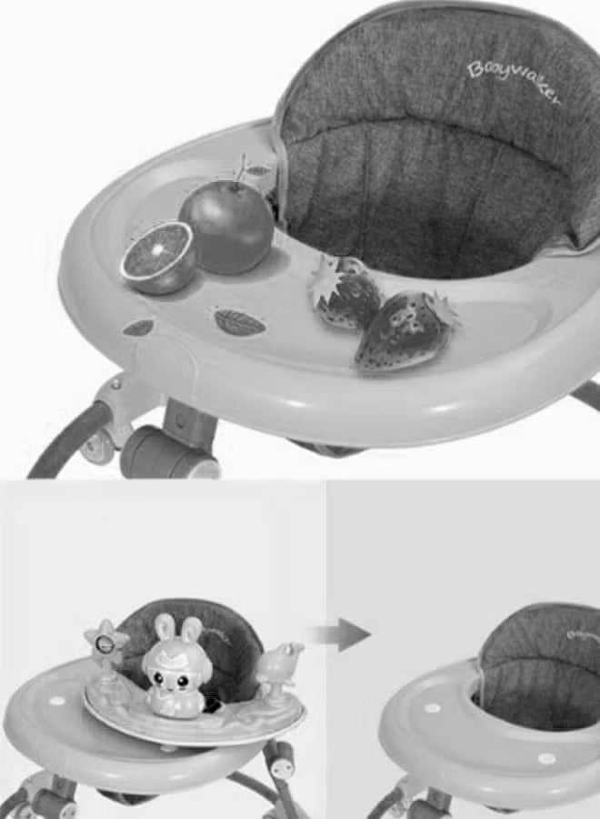 erorex Baby Walker Multifunctional Anti-Rollover Anti-O Folding 6-18 Months with Music and Phone Stand - Image 4