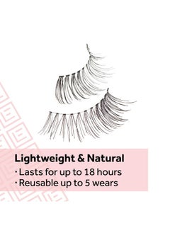 EYLURE Eylure Naturals Accent No. 003 Reusable Eyelashes, Adhesive Included, 1 Pair  - Image 4